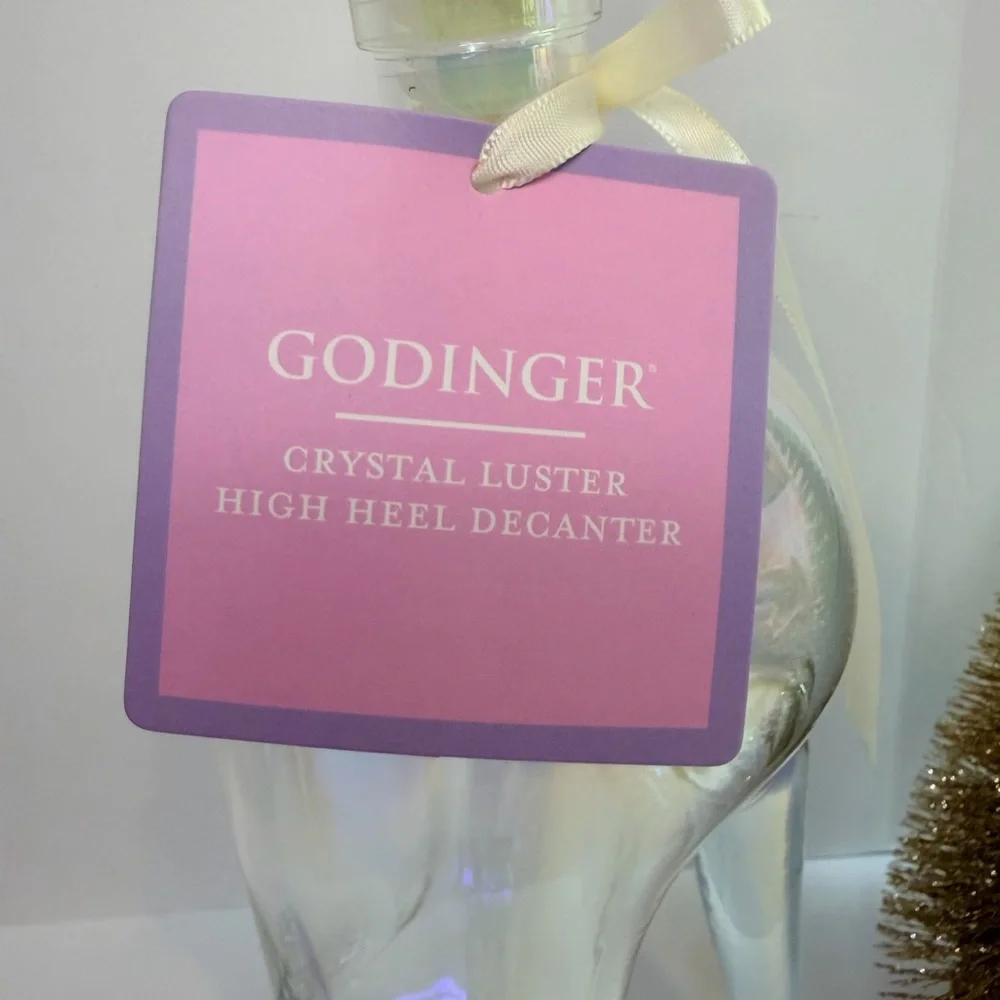 Godinger Crystal Luster High Heel Decanter